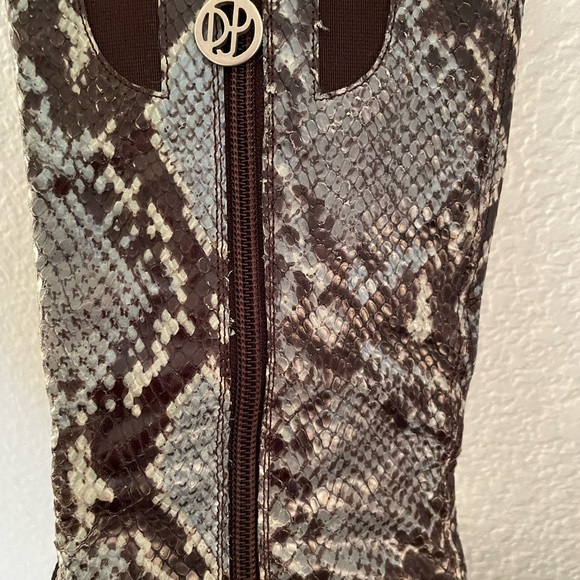 Donald J. Pliner Snakeskin Ankle Boots